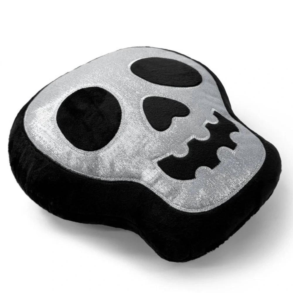 Target Bullseye’s Playground Halloween Skull Skeleton Novelty Throw Pillow